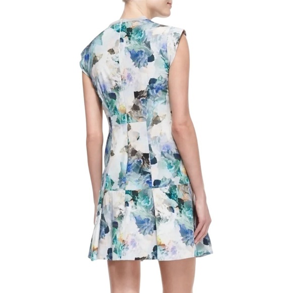 Rebecca Taylor - Enchanted Gardens Drop Waist Floral Print Dress Sz 10 - Picture 2 of 9